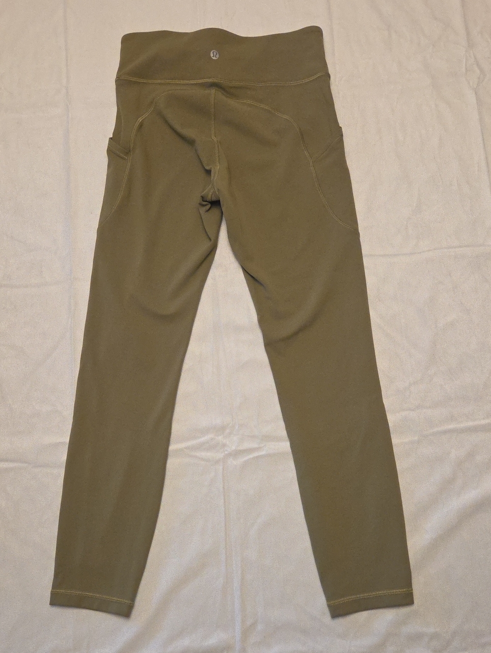 Lululemon Fast And Free Olive Green High-Rise Leggings